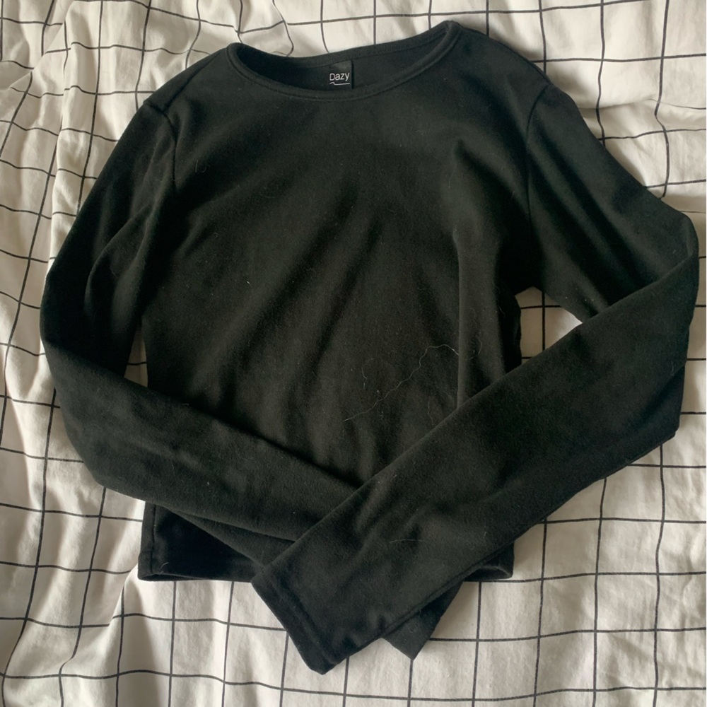 warm fleece crop!!